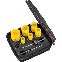 Deep Cut Hole Saw Kit, 9 Pieces Equipex