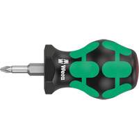 Stubby Phillips Screwdriver, #1, 4" L, Plastic Handle Equipex