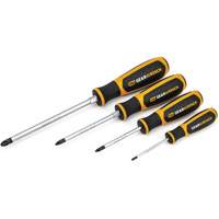 Pozidriv&reg; Dual Material Screwdriver Set, 4 Pcs. Equipex