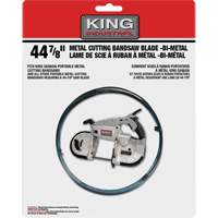 Band Saw Blade, Bi-Metal, 44-7/8" L x 1/2" W x 0.02" Thick, 10-14 TPI Equipex