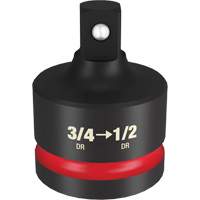 Shockwave Impact Duty Drive Adapter, Impact, 3/4" Drive, 1/2" Socket, 2.2" L Equipex
