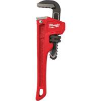 Pipe Wrench, 3/4" Jaw Capacity, 6" Long, Powder Coated Finish Equipex