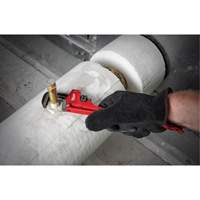 Pipe Wrench, 3/4" Jaw Capacity, 6" Long, Powder Coated Finish Equipex