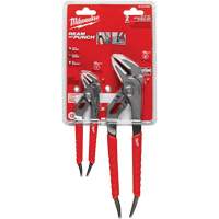 6" & 10" Comfort Grip Straight Jaw Pliers Set, 2 Pieces Equipex