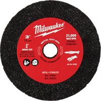 Metal Cut Off Wheel, 3" x 0.04", 3/8" Arbor Equipex