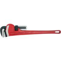 Pipe Wrench, 3" Jaw Capacity, 24" Long, Powder Coated Finish, Ergonomic Handle Equipex