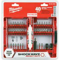 Jeu de 40 embouts de visseuse &agrave; percussion Shockwave Impact-Duty Equipex