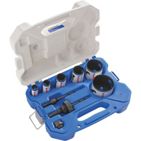 Plumber Bi-Metal Hole Saw Set, 9 Pieces Equipex