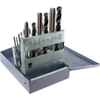 Jeu de tarauds & forets UNC Drillco, 18 morcea Equipex