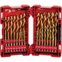 Jeu de forets Shockwave Red Helix, 29 morceaux, Titane Equipex