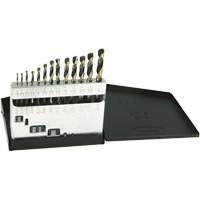 Drillco&reg; Metric Jobber Length Drill Bit Set, 13 Pieces, High Speed Steel Equipex