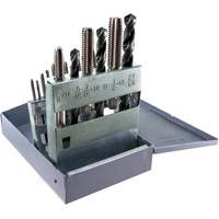 Jeu de tarauds & forets Drillco, 18 morcea Equipex