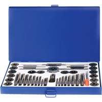 Drillco&reg; Fractional Tap & Die Set, 40 Pieces Equipex