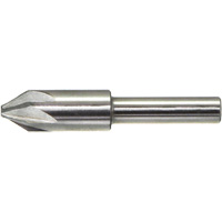 Drillco&reg; Chatterless Countersink, 3/16", High Speed Steel, 60° Angle, 6 Flutes Equipex