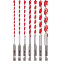 Jeu de forets pour perceuse &agrave; percussion Shockwave, 7 morceaux, Carbure Equipex