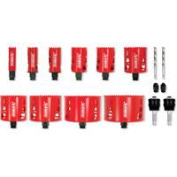 Electrician's Bi-Metal Hole Saw Set, 16 Pieces Equipex