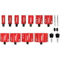Plumber's Bi-Metal Hole Saw Set, 17 Pieces Equipex