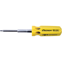 Tournevis multi-embouts SAE Hex-Calibre, Prise Plastique Equipex