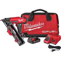 M18 Fuel 15 Gauge Finish Nailer Kit, 18 V, Lithium-Ion Equipex