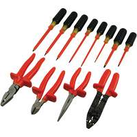 Insulated Screwdriver & Pliers Set, 1000 V, 12 Pcs Equipex