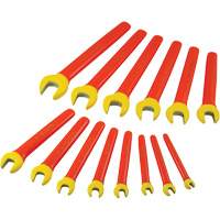 Insulated SAE Open End Wrench Set, 1000 V, 14 Pcs Equipex