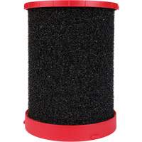 Large Wet/Dry Vacuum Wet Filter, Foam, Fits 12 US gal./9 US gal./6 US Gal. Equipex