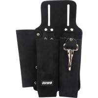Lineman's Tool Pouch, Multiple Tool Holder, Leather, 3 Pockets Equipex
