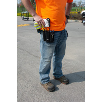Lineman's Tool Pouch, Multiple Tool Holder, Leather, 3 Pockets Equipex