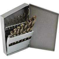 Triumph&reg; Jobber Length Drill Bit Set, 13 Pieces, High Speed Steel Equipex