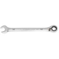 90-Tooth Reversible Ratcheting Wrench, 12 Point, 1/2", Chrome/Polished Finish Equipex