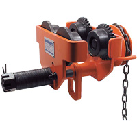 SGT Series Heavy-Duty Geared Trolley, 10000 lbs. (5 tons) Capacity, 4-1/2" - 8-1/32" Equipex