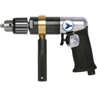 AD12VSRK Variable Speed Air Drill, 6 CFM, 1/4" NPT, 82 dBA, 1/2" Chuck, Keyed Equipex