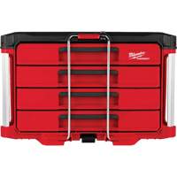 PackOut 4-Drawer Tool Box, 16-3/10" x 22-1/5" x 14-3/10", Red Equipex