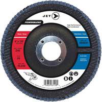 Disques &agrave; lamelles pour l'acier/acier inoxydable, 6" x 7/8", Type 29, Grain Z40, Zirconium Equipex