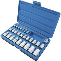 SS328TS External Socket Sets, Torx&reg;, 1/2"/1/4"/3/8" Drive, 28 Pcs Equipex