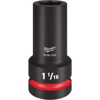 Douille &agrave; paroi extra mince Shockwave Impact Duty, Chocs, 1-1/16", Prise 1", 6 pans, Profond Equipex