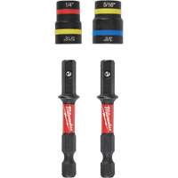 Shockwave Impact Duty Quik-Clear 2-in-1 Nut Driver Set, 5/16"/1/4"/3/8" Drive, 2-1/2" L, Magnetic Equipex