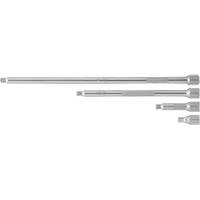 Jeu de rallonges prise, Prise de 3/8", Fini Chrome, 4 M Equipex