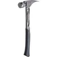 TIBONE Milled Titanium Framing Hammer, 14 oz., Solid Steel Handle, 15-1/4" L Equipex