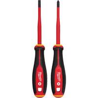 Jeu de tournevis isol&eacute;s &agrave; pointe &eacute;troite, 2 mcx, Magn&eacute;tique Equipex