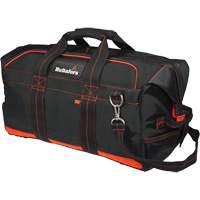 24" Pro Contractor's Gear Bag, Ballistic Polyester, Black/Red Equipex
