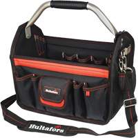 14" Open-Top Tool Carrier, Ballistic Polyester, Black/Red Equipex