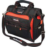 Lighted Technician's Tool Bag, Ballistic Polyester, Black/Red Equipex
