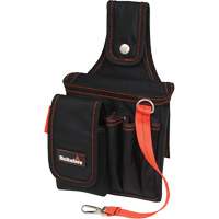 Petite poche pour technicien, Polyester balistique, Noir/Rouge Equipex