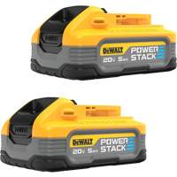 2 batteries POWERSTACK, Lithium-ion, 20 V, 5 Ah Equipex