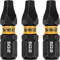 3-Piece FLEXTORQ&reg; Impact Screwdriving Bits, Square, #2, 1/4" Drive Equipex