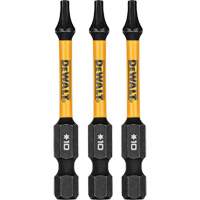 3-Piece FLEXTORQ&reg; Impact Screwdriving Bits, Torx, T-10, 1/4" Drive Equipex