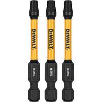 3-Piece FLEXTORQ&reg; Impact Screwdriving Bits, Torx, T-25, 1/4" Drive Equipex