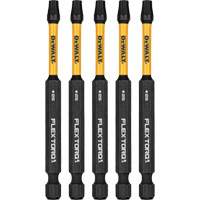 5-Piece FLEXTORQ&reg; Impact Screwdriving Bits, Torx, T-25, 1/4" Drive Equipex