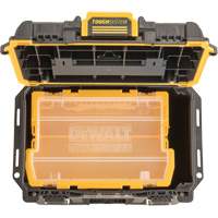 Boîte &agrave; outils compacte et profonde ToughSystem 2.0, 10" x 15-7/20" x 13-4/5", Noir/Jaune Equipex